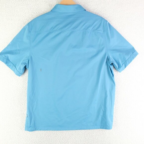 Kit Ace Polo Mens Extra Large Blue Short Sleeve Performance City Preppy Stretch - Picture 3 of 9